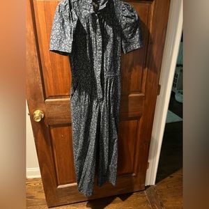 Denim leopard joie jumpsuit. Size 2